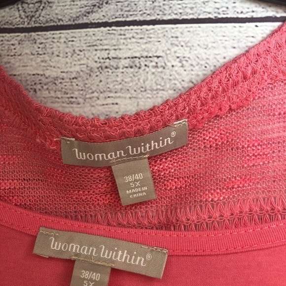 NWT Woman Within Pink Maxi Dress w/ Sweater Sz 38 - Picture 8 of 9